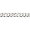 Black Bow Jewelry Men's 15mm, Sterling Silver Solid Flat Curb Chain Bracelet - 2 of 4