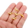 Unique Bargains Metal Bulk Elegant DIY Crafts Jewelry Making Initial Pendants 50 Pcs - 4 of 4