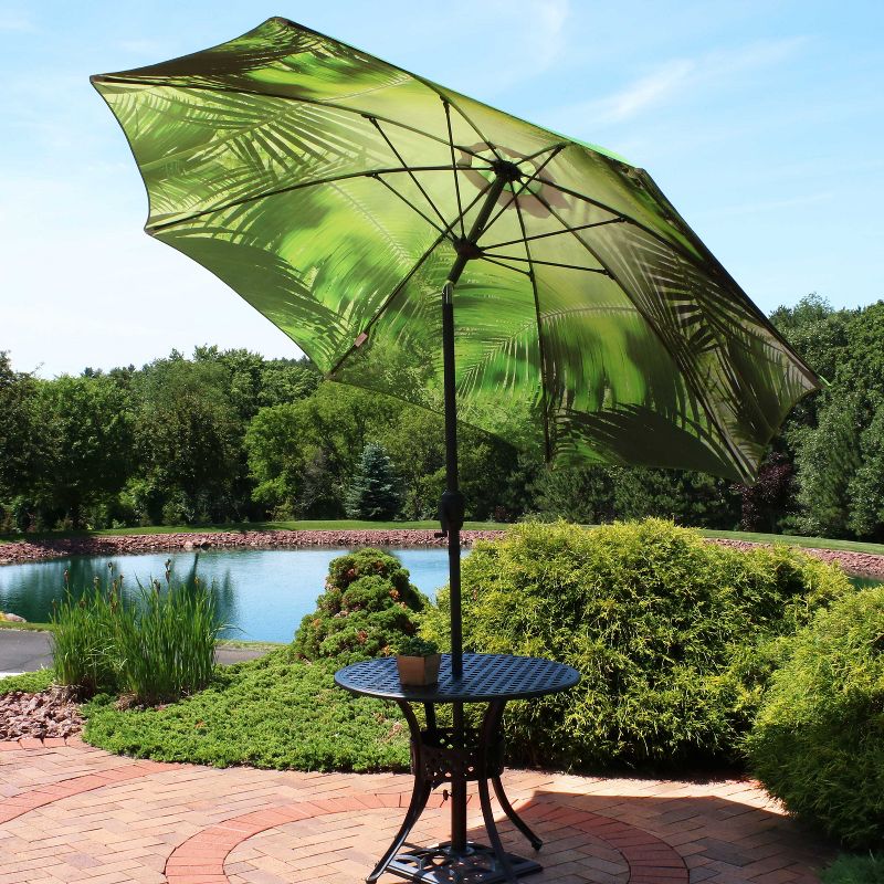 Sunnydaze Outdoor Aluminum Inside Out Patio Umbrella with Push Button Tilt and Crank - 9', 4 of 14