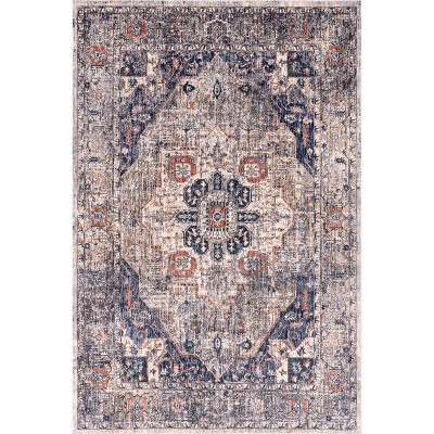 Nuloom Saffron Traditional Medallion Indoor Area Rug