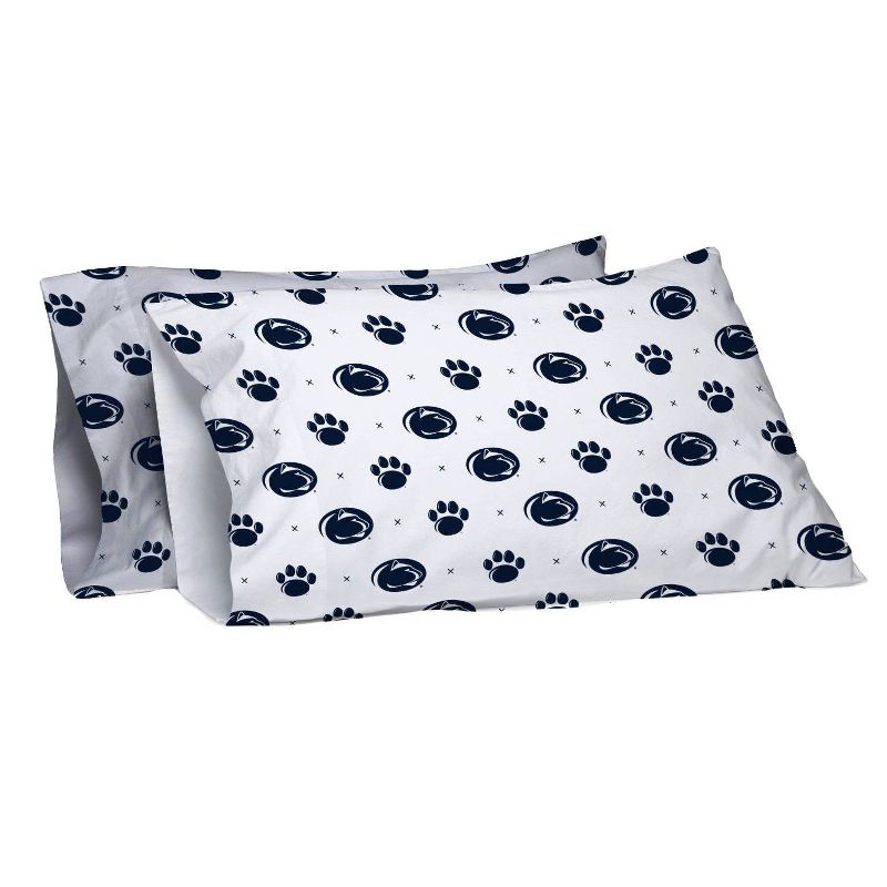 NCAA Penn State Nittany Lions Small X Queen Sheet Set, 3 of 4