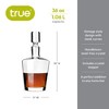True Rothwell Liquor Decanter, Hand Blown Carafe for Whiskey, Gin, Scotch with Crystal Stopper, 36 Oz Set of 1 - 4 of 4