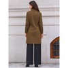 INSPIRE CHIC Women's Winter Single Breasted Stand Collar Mid-Long Commuting Wear Overcoat - 3 of 4