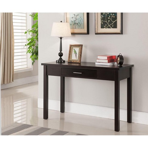 Kings Brand Furniture Wood Home Office Parsons Desk With Drawer Espresso Target