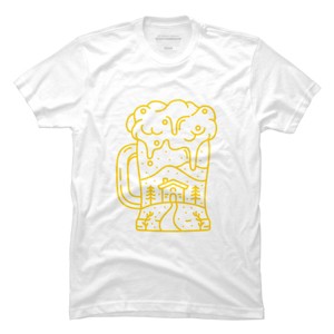 Men's Design By Humans Christmas Beer By VEKTORKITA T-Shirt - 1 of 4