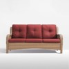 Gymojoy Outdoor 3-Seat Sofa PE Wicker Sofa Rattan Patio Sofa Couch For Garden - 4 of 4