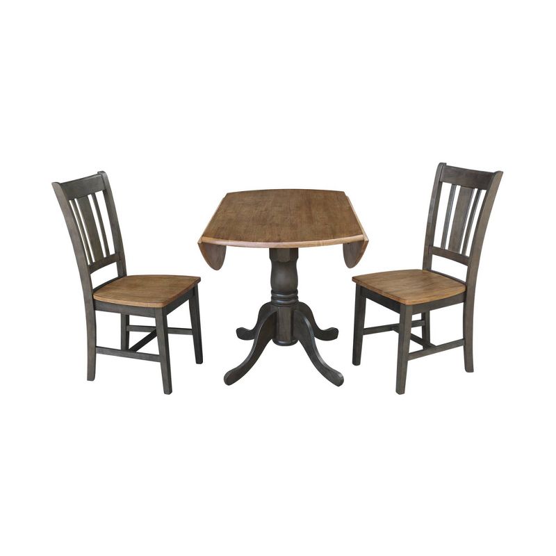 42" Mase Dual Drop Leaf Table with 2 San Remo Side Chairs - International Concepts, 6 of 12