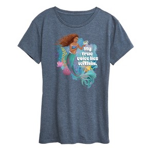 Women's - Disney - Ariel My True Voice Short Sleeve Graphic T-Shirt - 1 of 4