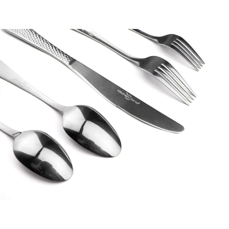 40-Piece Silverware Set for 8, Stainless Steel Flatware Cutlery Set For Home Kitchen Restaurant Hotel, Kitchen Utensils Set, 2 of 7