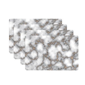 Dainty Home Marble Cork 12" x 18" Placemats Set Of 4 - 1 of 3