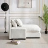 48.8" Daybed Sleeper Sofa with Square Arms, Solid Wood Frame and Plush Polyester Cushion - 4 of 4