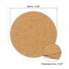 Unique Bargains Cork Durable Heat Resistant Round Coasters for Tableware - 2 of 4