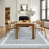 Garvee Washable Rugs for Living Room Bedroom Modern Solid Area Rug Low Pile Non Slip Bordered Print Rug - 3 of 4