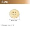 Unique Bargains Wooded Sewing DIY Craft Clothing Sewing Round Buttons 50 Pcs - 2 of 4