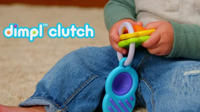Fat Brain Toys Dimpl Clutch Sensory Toy on a Key Ring, 2 of 8, play video