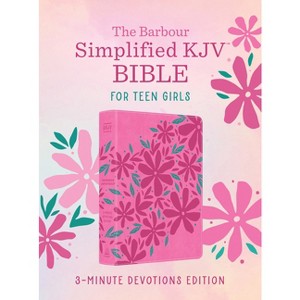 The Barbour Simplified KJV Bible for Teen Girls--3-Minute Devotions Edition - by  Barbour Bibles (Leather Bound) - 1 of 1