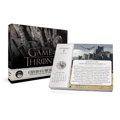 Trends International Inc. 2024 Daily Desk Calendar 4.25x5 Game Of Thrones  : Target