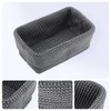 REGALWOVEN Odorless Cotton Rope Handcrafted Compact Size Multiple Use Open Storage Bins 3 Pcs - 2 of 4