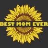 Men's Design By Humans Happy Mothers Day Best Mom Ever Sunflower By CarambaArt T-Shirt - 2 of 2