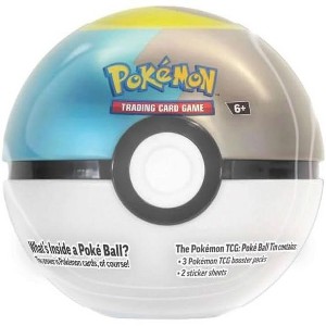 Pokemon TCG Moon Poke Ball Tin Trading Card Game Contains 3 Booster Packs Plus 2 Sticker Sheets - 1 of 1