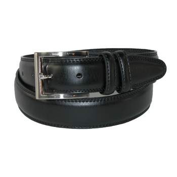 Aquarius Men's Leather Padded Belt with Double Keeper