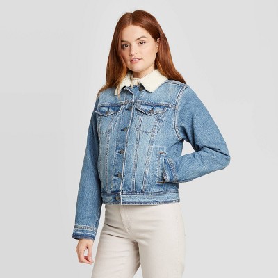 sherpa denim jacket target