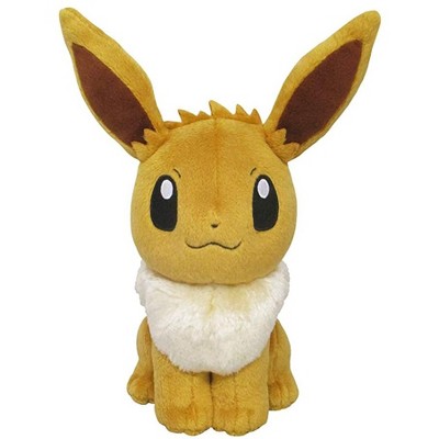 Pokemon Sanei Pokemon All Star Series Eevee Stuffed Plush, 8", Brown (PP07)
