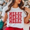 Simply Sage Market Women's Merry Stacked Short Sleeve Graphic Tee - 2 of 4