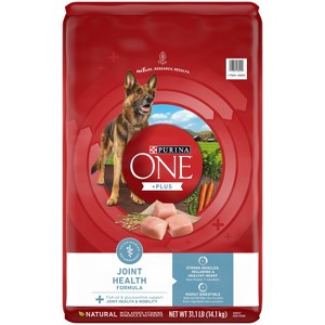 Purina ONE +Plus Joint Health Natural Chicken Flavor Dry Dog Food - 31.1lbs - 1 of 4