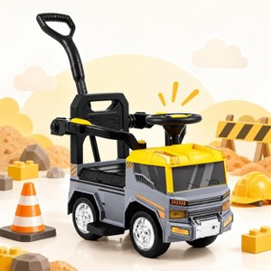 3-in-1 Toddler Push Car Ride On Toy with Music for Kids Ages 3-5 : Target