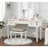CAVINAS vanity mirror flip mirror vanity desk with mirror and lights modern bedroom furniture makeup vanity for bedroom - 3 of 4