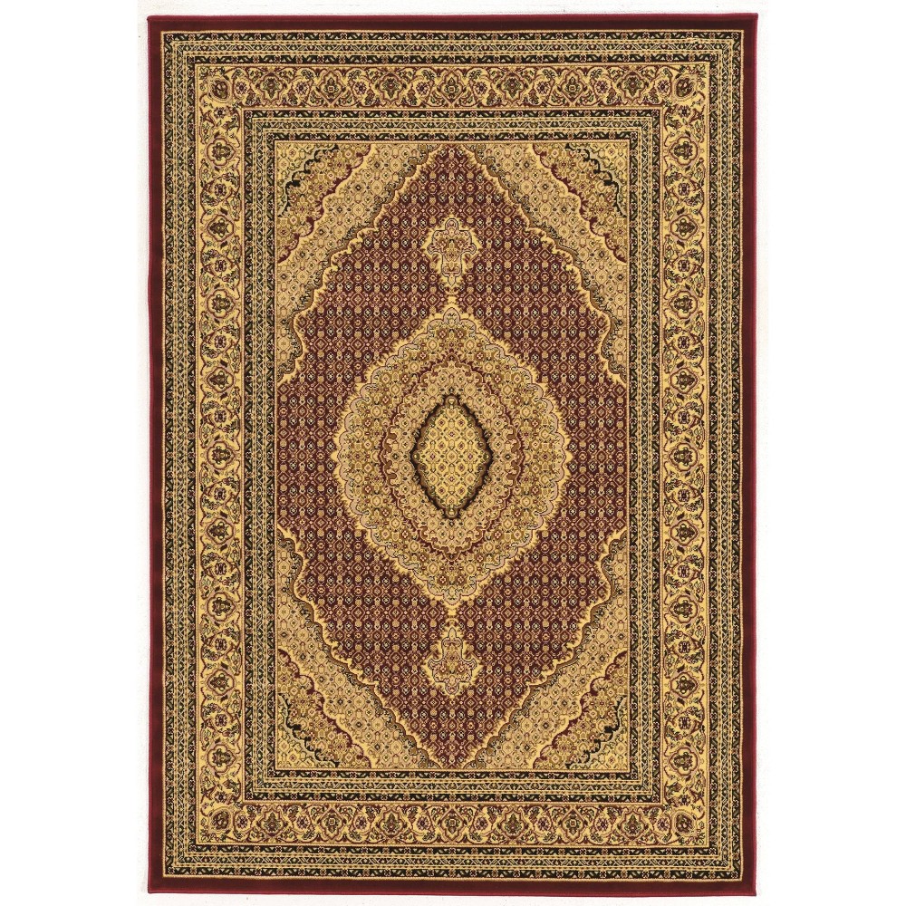 9'x12' Persian Style Treasures Mahi Tabriz Rug Off White/Red - Linon