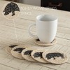 Sawyer Mill Charcoal Pig Jute Coaster Set of 6 - 3 of 4
