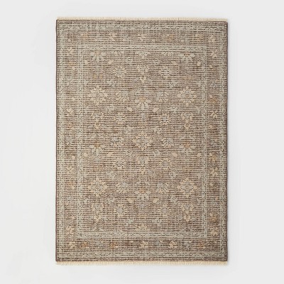 5'x7' Buena Park Hand Knot Persian Rug Brown - Threshold™ designed with Studio McGee