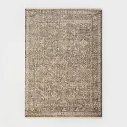 5'x7' Buena Park Hand Knot Persian Style Rug Brown - Threshold™ designed with Studio McGee