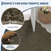 Coucheta Washable Braided Area Rug, Vintage Scalloped Design, Non-Slip Low Pile Indoor Carpet for Living & Dining Room, Bedroom, Office & Nursery - 4 of 4
