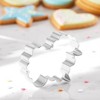 Unique Bargains Cookie Mould Cutter Rabbit Head Shaped Dishwasher Safe Stainless Steel Silver Tone 1Pcs - 2 of 4