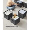 SONGMICS Storage Cubes, 13-Inch Non-Woven Fabric Bins with Double Handles, Set of 8, Closet Organizers for Shelves, Foldable, for Clothes - 3 of 4
