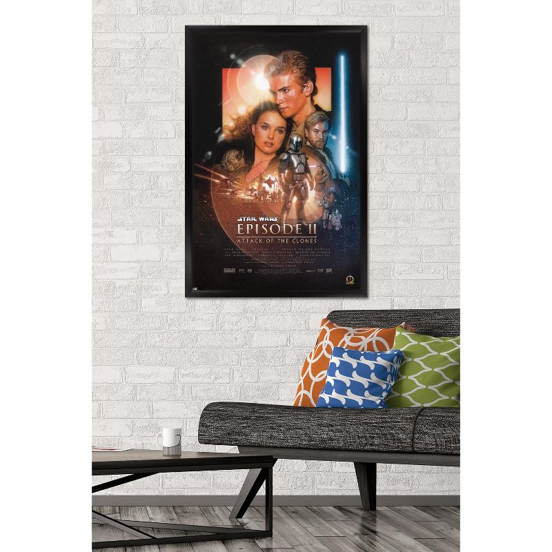 Trends International 24X36 Star Wars: Attack Of The Clones - One Sheet Framed Wall Poster Prints, 2 of 7