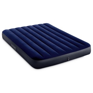 Intex 75 x 54 x 10 Inch Dura-Beam Fiber-Tech Vinyl Standard Downy Air Mattress with Plush Top and 2-in-1 Valve, Full (Pump Not Included) - 1 of 4