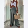 Women's Stylish Wide - Leg Casual Pants with Pockets, Trendy and Comfortable Loose - Fit Trousers for Daily Wear - 3 of 3