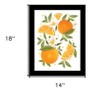 HomeRoots Citrus Orange Botanical Black Framed Print Wall Art - 3 of 4
