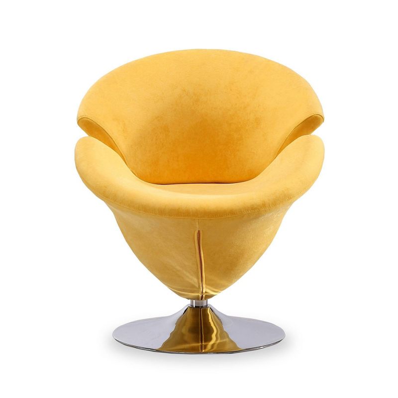 Set of 2 Tulip Velvet Swivel Accent Chairs - Manhattan Comfort, 4 of 8
