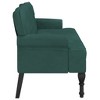vidaXL Bench with Backrest Dark Green 47 in.x25.4 in.x29.5 in. Velvet - 4 of 4