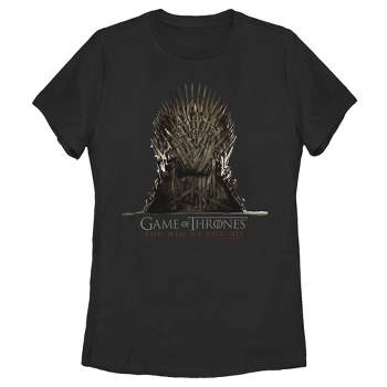 Women's Game Of Thrones: House Of The Dragon Iron Throne Logo T-shirt ...