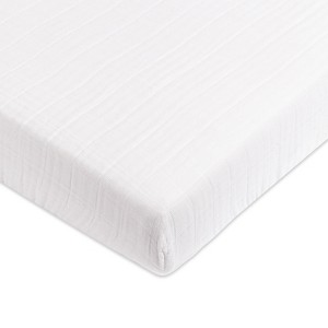 Babyletto Mini Crib Sheet in GOTS Certified Organic Muslin Cotton - 1 of 4