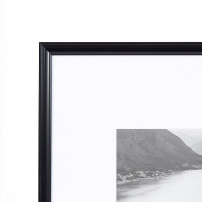 Black Polystyrene 16x20 Picture Frame Set with Glass Cover
