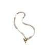 Mist Freshwater Pearl & Bold Gemstone Beaded Necklace - 4 of 4