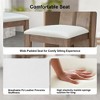 Rustic Dining Chair with Cushions, Wood Legs Supports Upholstered Dining Room Chairs with High Back - 4 of 4