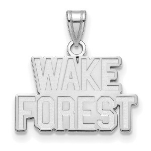 Black Bow Jewelry Sterling Silver Wake Forest Demon Deacons NCAA Small Pendant - 1 of 3